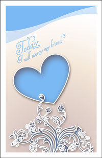 Wedding Program Cover Template 9B - Graphic 5